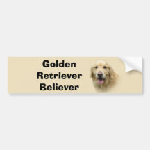 Adhésif pour pare-chocs de golden retriever autocollants pour voiture