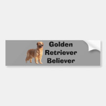 Adhésif pour pare-chocs de golden retriever adhésifs pour voiture