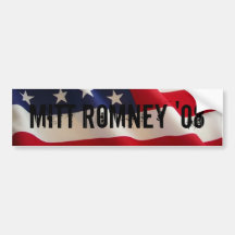 ADHÉSIF POUR PARE-CHOCS DE MITT ROMNEY '08 AUTOCOLLANTS POUR VOITURE
