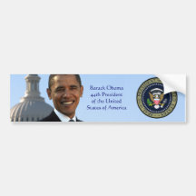 Adhésif pour pare-chocs de portrait de Barack Obam Autocollants Pour Voiture