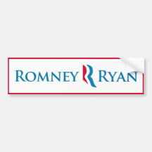 Adhésif pour pare-chocs de Romney Ryan (blanc) Adhésif Pour Voiture
