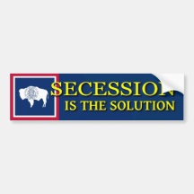 Adhésif pour pare-chocs de secession du Wyoming Autocollants Pour Voiture
