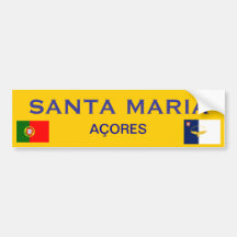 Adhésif pour pare-chocs d'îles des Açores Autocollant Pour Voiture