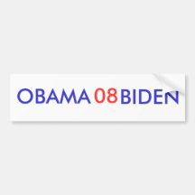 Adhésif pour pare-chocs d'Obama-Biden 08 Adhésifs Pour Voiture