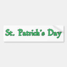 Adhésif pour pare-chocs du jour de St Patrick Autocollant Pour Voiture