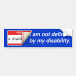 Adhésif pour pare-chocs handicapé marqué autocollants pour voiture