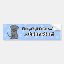Adhésif pour pare-chocs mignon de Labrador de band Adhésif Pour Voiture