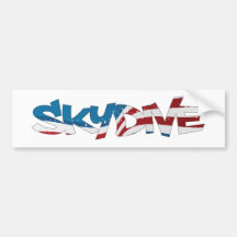 ADHÉSIF POUR PARE-CHOCS SKYDIVE ETATS-UNIS ADHÉSIF POUR VOITURE