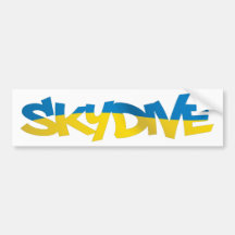ADHÉSIF POUR PARE-CHOCS SKYDIVE UKRAINE AUTOCOLLANTS POUR VOITURE