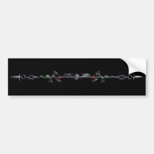 Adhésifs pour pare-chocs gothiques fleuris de divi adhésif pour voiture