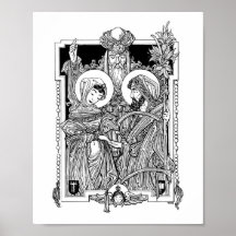 Adhésion de la Vierge bénie 8" x 10" copie Posters