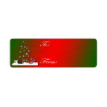 Adhesive Christmas Tree Gift Tags Custom Return Address Labels