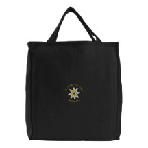 Adinkra Child of God Embroidered Tote Bag