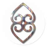 Adinkra-earth-copper Stickers