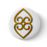 Adinkra-earth-gold Buttons