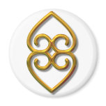 Adinkra-earth-gold Magnets