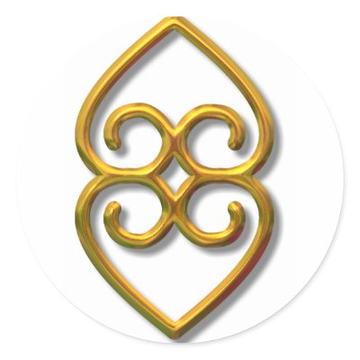 Adinkra-earth-gold Stickers by arthistory