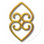 Adinkra-earth-gold stickers