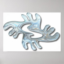Adinkra-peace-glass Poster