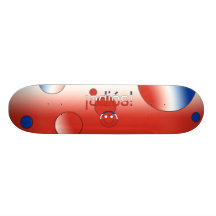¡Adiós! Chile Flag Colours Pop Art Skate Board Deck