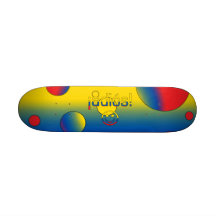 ¡Adiós! Ecuador Flag Colours Pop Art Skateboards