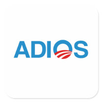ADIOS SQUARE STICKER
