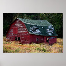 Adirondack barn canvas print