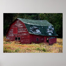 Adirondack barn poster