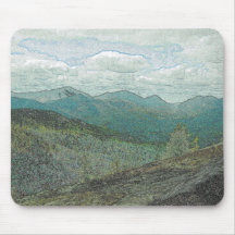 Adirondack Mountain Peaks Panorama Mouse Pads