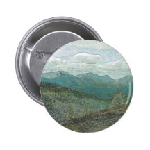 Adirondack Mountain Peaks Panorama Pinback Button