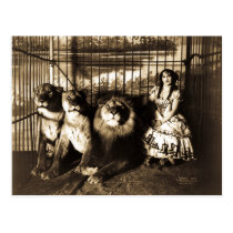Adjie et les lions 1899 cartes postales