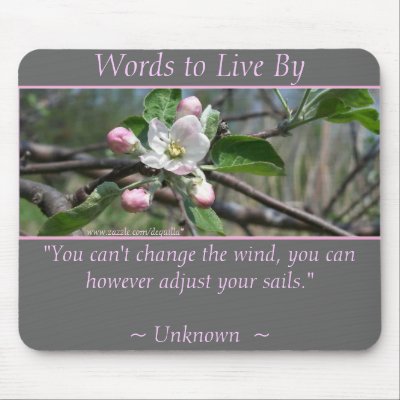 ADJUST YOUR SAILS - Apple Blossoms I Mouse Mat by dequilla