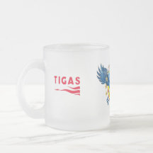 Adler Trinkglas "Matt" Tigas Logo Kaffee Tassen