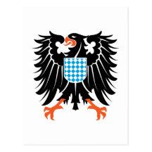 Adler Wappen Bayern eagle crest Bavaria Postkarten