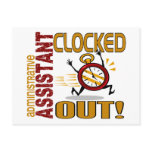 Administrative Assistant Clocked Out