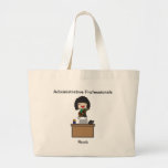 Administrative Professionals Rock (Dark Hair) Tote Bags