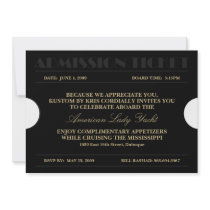 Admission Ticket 5x7 Invitations