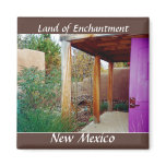 Adobe and Purple Door in New Mexico Fridge Magnet