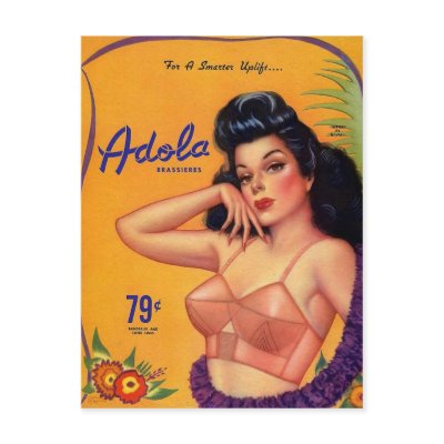 Adola Brassieres Post Card by spyderfyngers