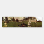 Adolf Menzel - garden scene Bumper Stickers