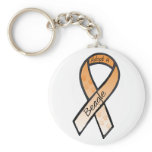 Adopt a Beagle Orange Awareness Ribbon keychains