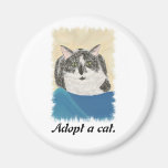 Adopt a cat promotion magnets