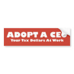 Adopt a Ceo Program bumper stickers