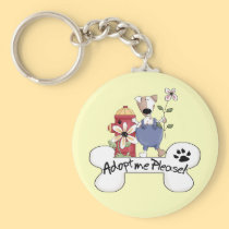 Adopt A Dog keychains