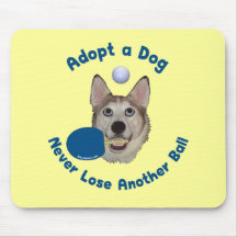 Adopt a Dog Ping Pong Mouse Pad