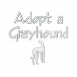 Adopt a Greyhound: make a fast friend Embroidered Hoodie