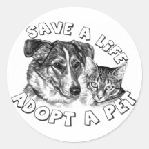Adopt a Pet Stickers