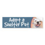 Adopt a Shelter Pet Bulldog Mix Bumper Stickers