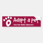 Adopt a Shelter Pet Bumper Stickers
