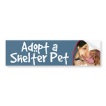 Adopt a Shelter Pet - Pitbull Bumper Sticker